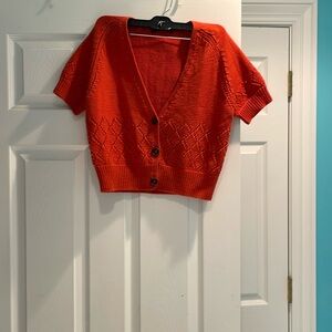 Lucky brand short sleeve sweater NWT